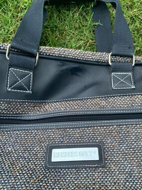 Vintage Unisex Members Only Tweed Weekend Duffel Bag